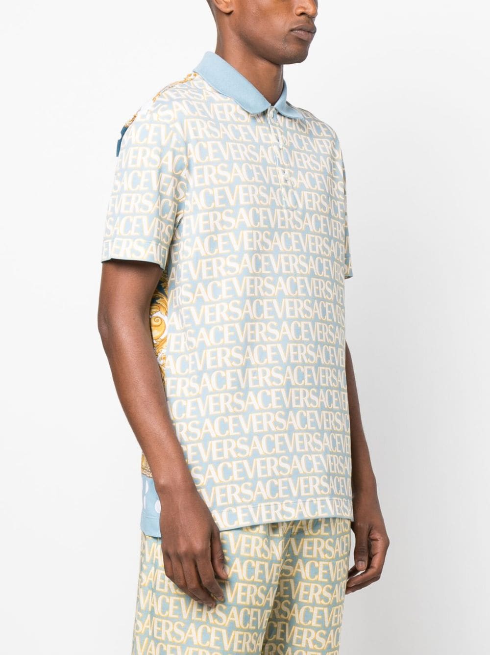 VERSACE LA VACANZA T-shirts and Polos Clear Blue 10108431A079045V510 (VERSACE / ポロシャツ ) | VERSACE (ヴェルサーチェ)(3)