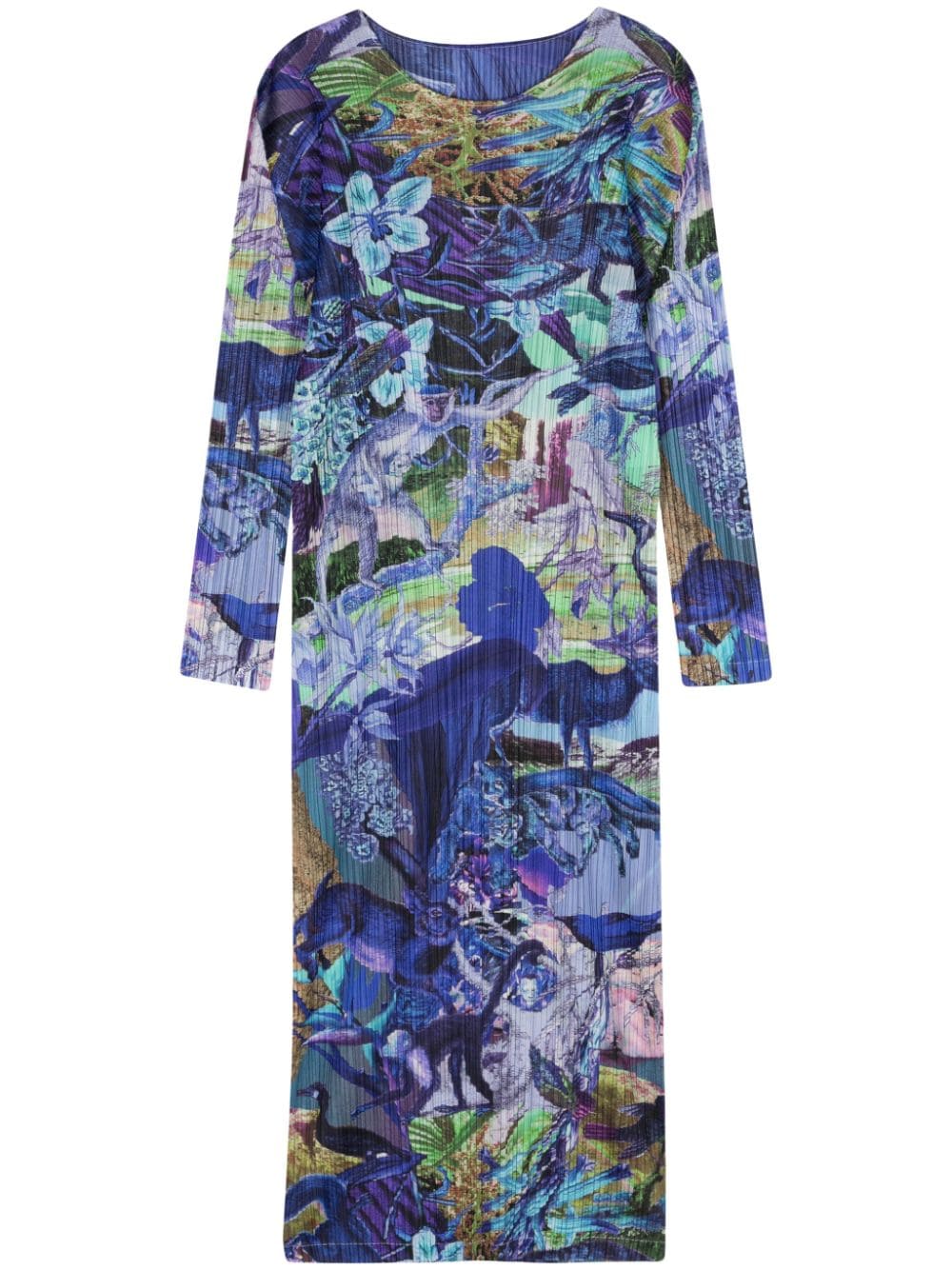 Pleats Please Dresses Blue PP38JH72572 (PLEATS PLEASE ISSEY MIYAKE / ワンピース・ドレス・オールインワン ) | PLEATS PLEASE ISSEY MIYAKE (プリーツ プリーズ イッセイ ミヤケ)