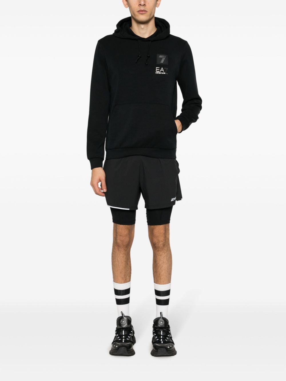 EA7 Sweaters Black 6RPM80PJGEZ1200 (EA7 / スウェット・フーディー ) | EA7 (エアセッテ)(4)