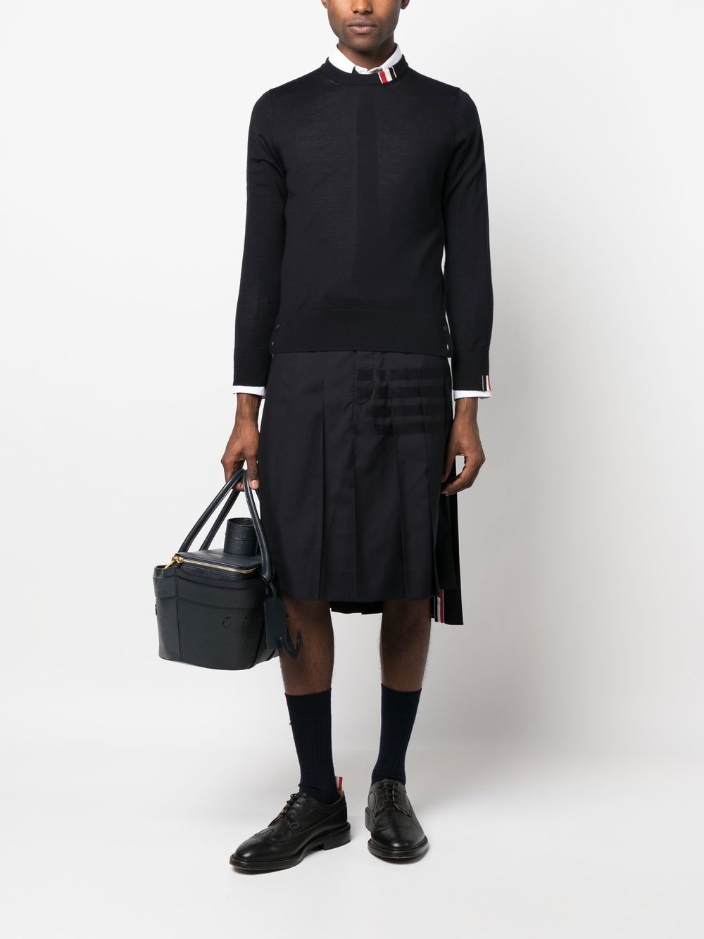 Thom Browne Sweaters Blue MKA474AY1014415 (Thom Browne / ニット・セーター・カーディガン ) | Thom Browne (トム・ブラウン)(1)