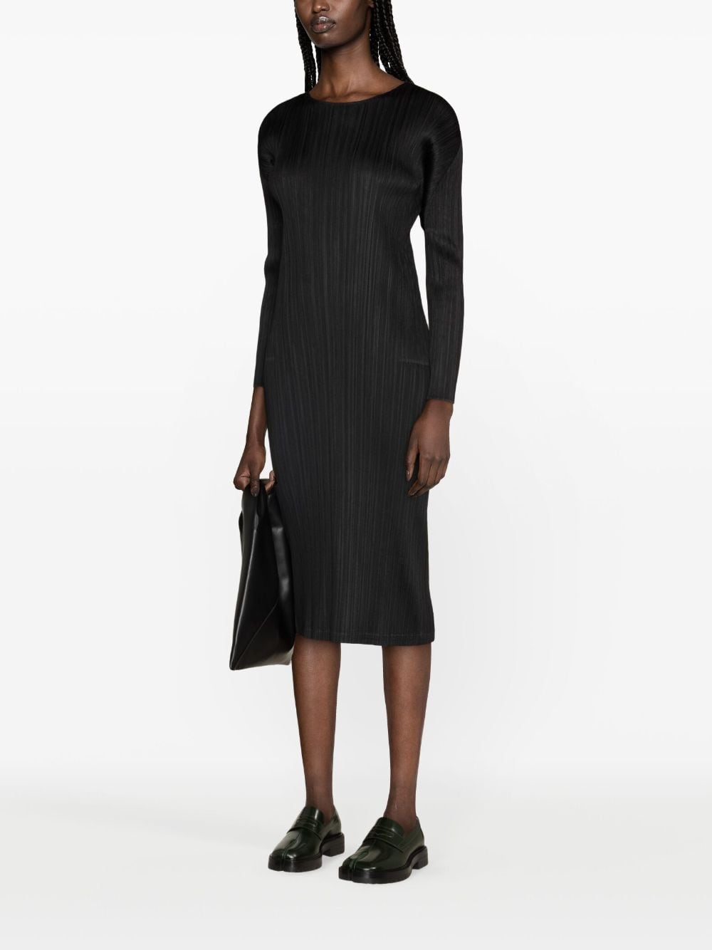 Pleats Please Dresses Black PP38JH13515 (PLEATS PLEASE ISSEY MIYAKE / ワンピース・ドレス・オールインワン ) | PLEATS PLEASE ISSEY MIYAKE (プリーツ プリーズ イッセイ ミヤケ)(2)