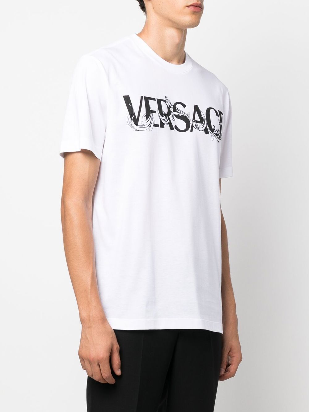 Versace T-shirts and Polos White 10069741A049491W010 (VERSACE / Tシャツ・カットソー ) | VERSACE (ヴェルサーチェ)(4)