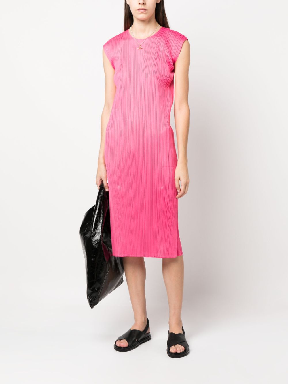Pleats Please Dresses Pink PP38JH11727 (PLEATS PLEASE ISSEY MIYAKE / ワンピース・ドレス・オールインワン ) | PLEATS PLEASE ISSEY MIYAKE (プリーツ プリーズ イッセイ ミヤケ)(2)
