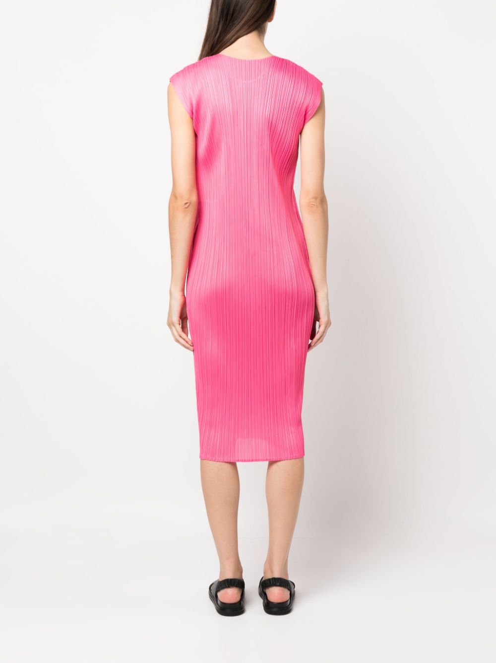 Pleats Please Dresses Pink PP38JH11727 (PLEATS PLEASE ISSEY MIYAKE / ワンピース・ドレス・オールインワン ) | PLEATS PLEASE ISSEY MIYAKE (プリーツ プリーズ イッセイ ミヤケ)(3)