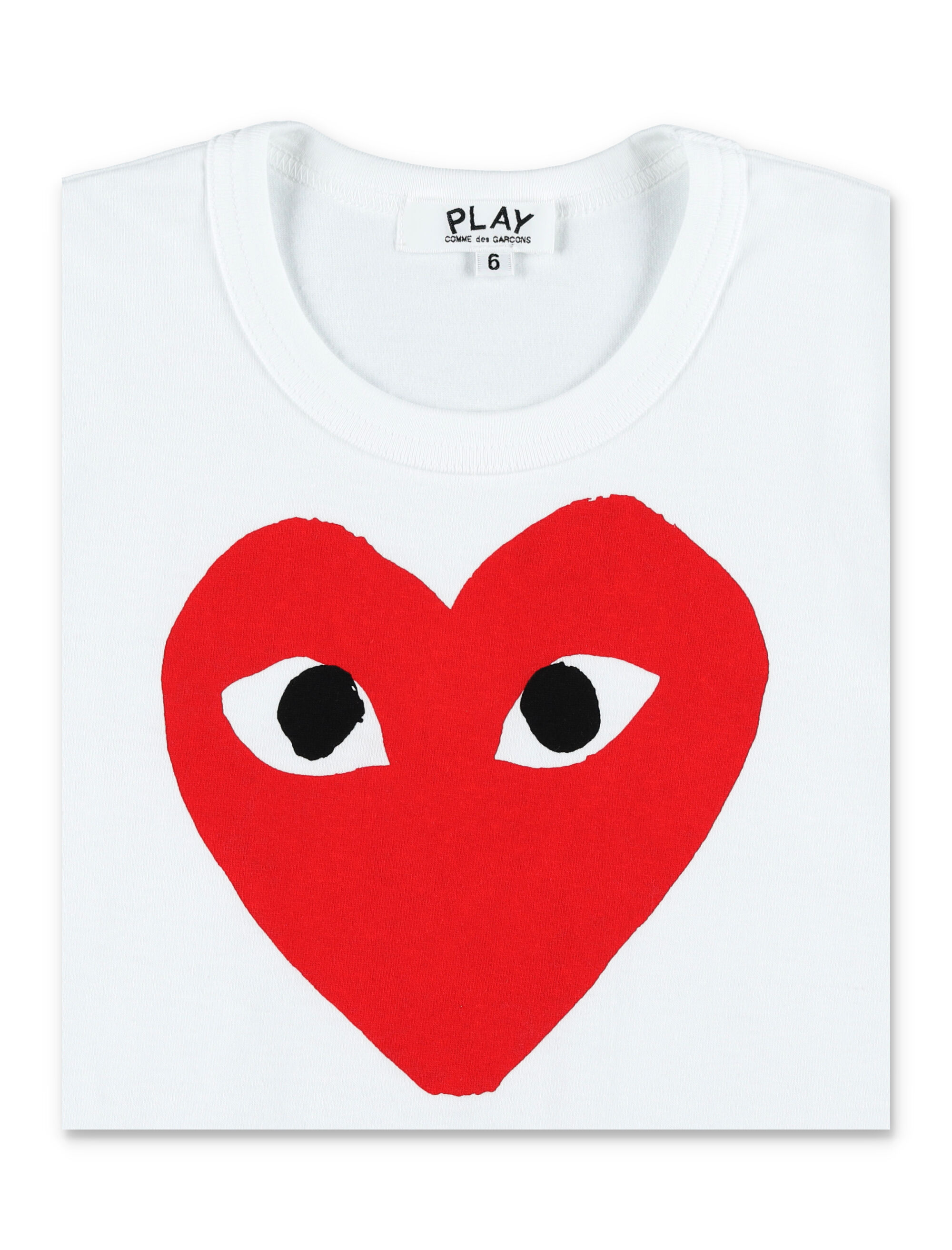 COMME DES GARCONS PLAY T-shirts and Polos White T6611001 (PLAY Comme Des Garçons / Tシャツ・カットソー ) | PLAY Comme Des Garçons (プレイ コムデギャルソン)(2)
