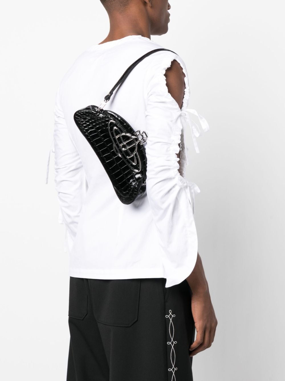 Vivienne Westwood Bags.. Black 44020098L0039N401 (Vivienne Westwood / クラッチバッグ・ポーチ ) | Vivienne Westwood (ヴィヴィアン・ウェストウッド)(4)