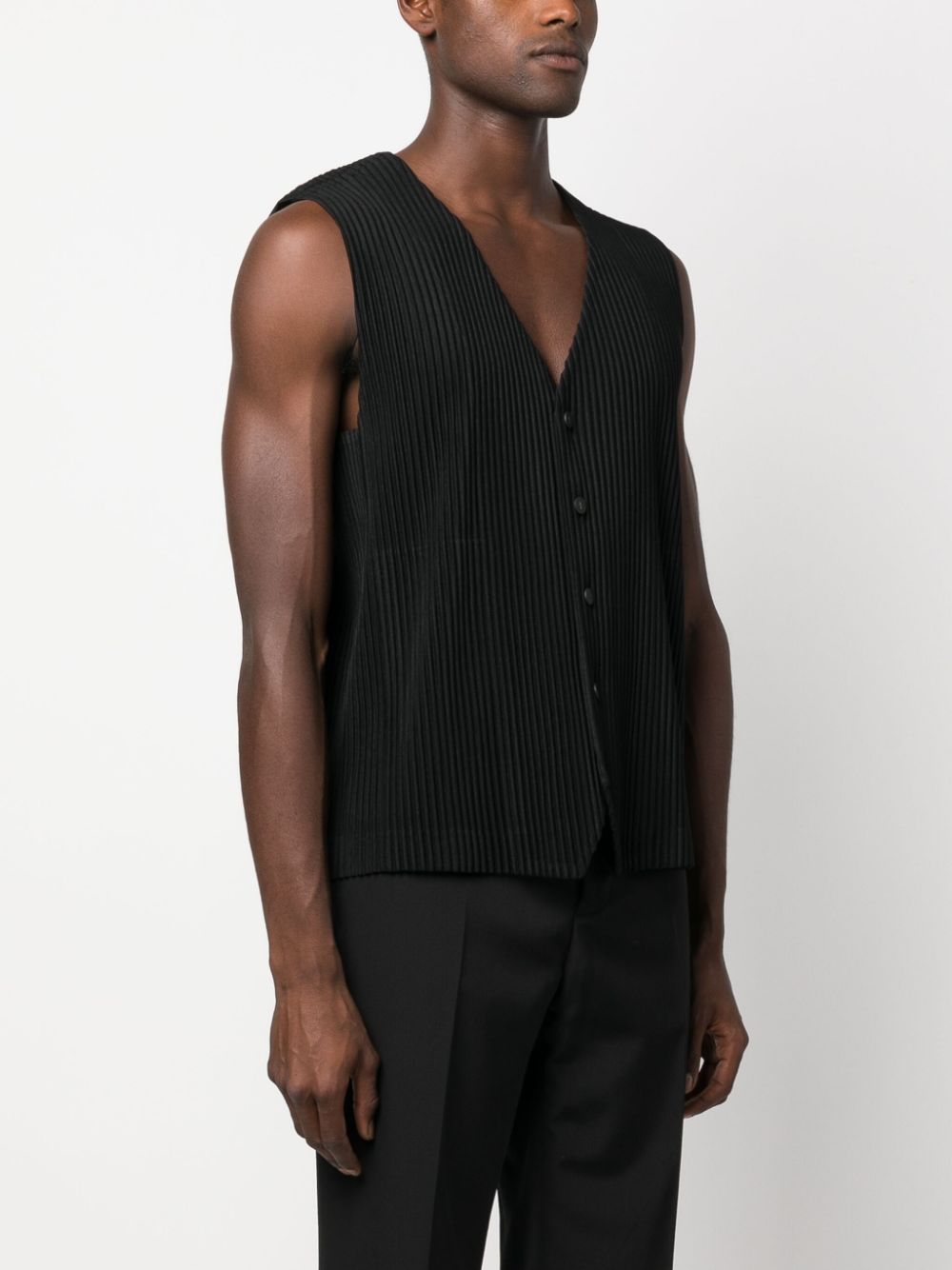 HOMME PLISSE' ISSEY MIYAKE Sweaters Black HP38JE41115 (HOMME PLISSÉ ISSEY MIYAKE / カジュアルジャケット・ベスト ) | HOMME PLISSÉ ISSEY MIYAKE (オムプリッセ イッセイ ミヤケ)(3)