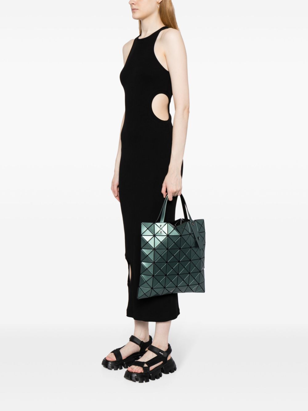 Bao Bao Issey Miyake Bags.. Green BB38AG673LUCENT64 (BAO BAO ISSEY MIYAKE / トートバッグ ) | BAO BAO ISSEY MIYAKE (バオバオイッセイミヤケ)(2)