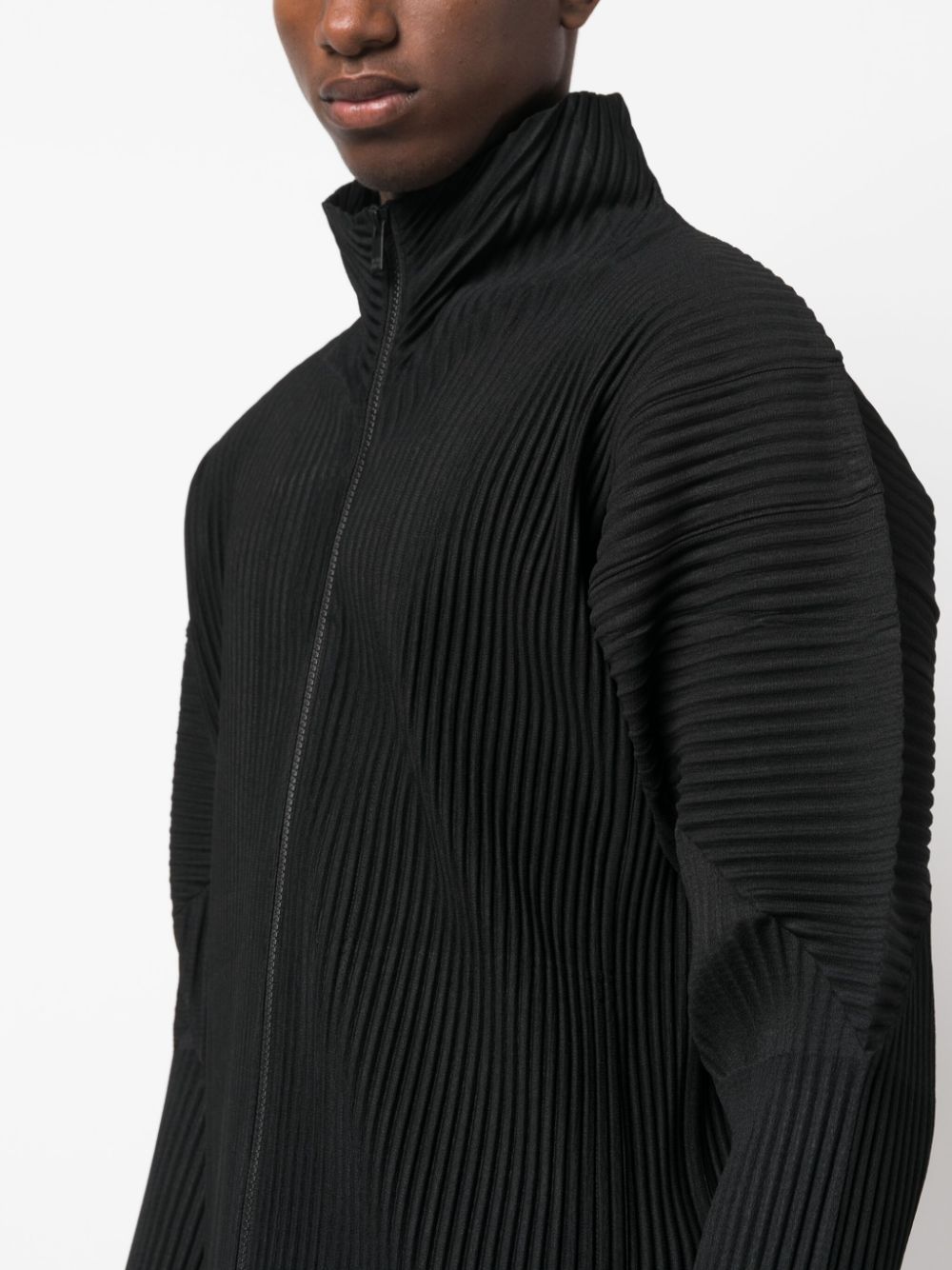 HOMME PLISSE' ISSEY MIYAKE Sweaters Black HP38JL44015 (HOMME PLISSÉ ISSEY MIYAKE / ニット・セーター・カーディガン ) | HOMME PLISSÉ ISSEY MIYAKE (オムプリッセ イッセイ ミヤケ)(1)