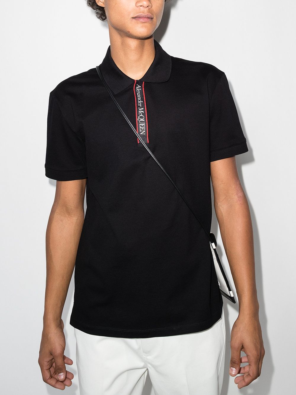 Alexander McQueen T-shirts and Polos Black 642660QRX770901 (Alexander McQUEEN / ポロシャツ ) | Alexander McQUEEN (アレキサンダー・マックイーン)(1)