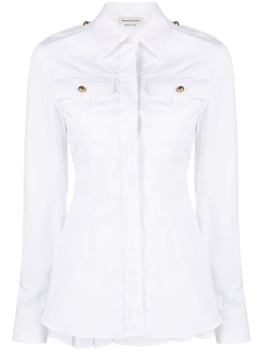 Alexander McQueen Shirts White 757216QAAAD9000 (Alexander McQUEEN / シャツ・ブラウス ) | Alexander McQUEEN (アレキサンダー・マックイーン)