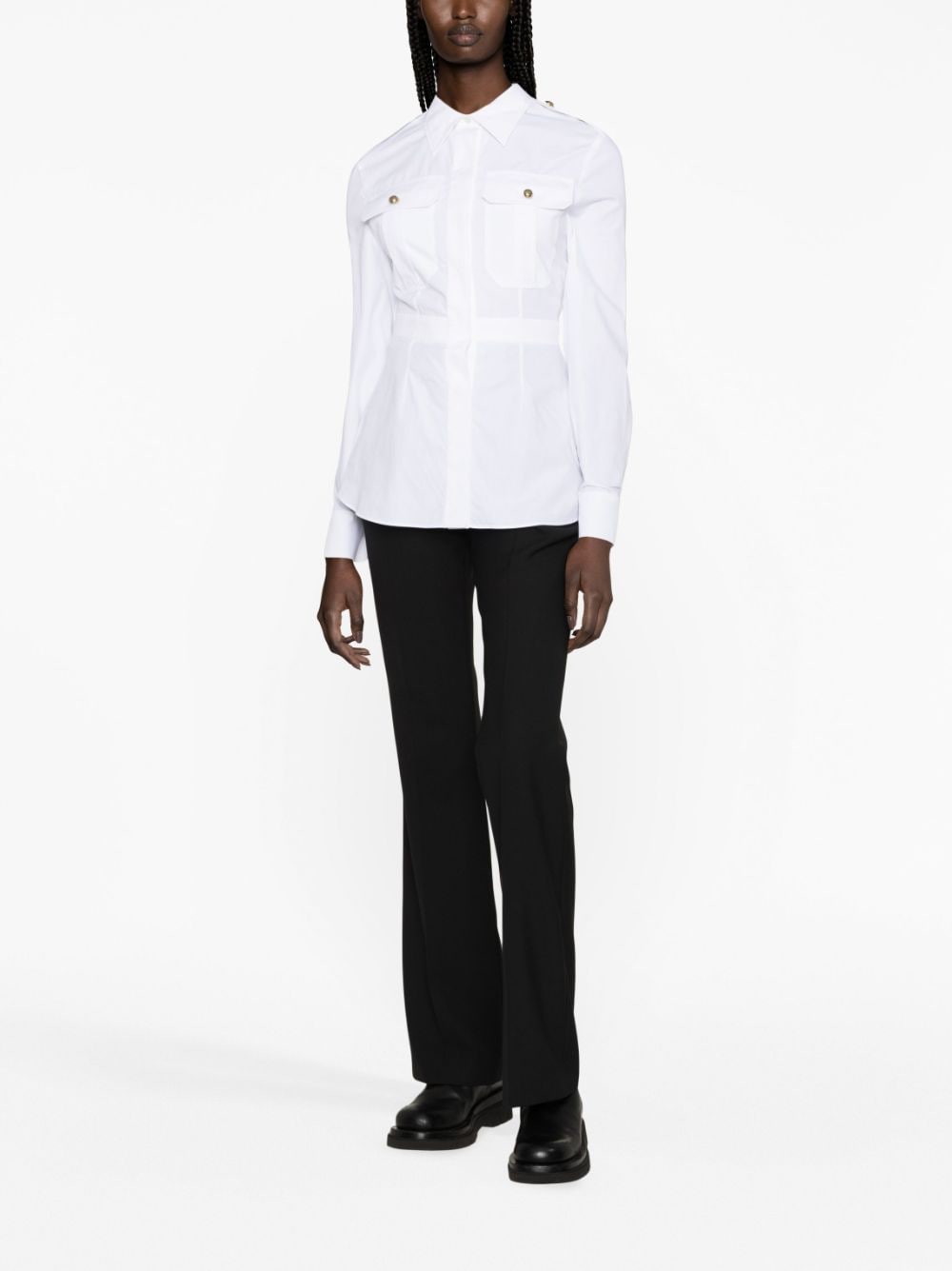 Alexander McQueen Shirts White 757216QAAAD9000 (Alexander McQUEEN / シャツ・ブラウス ) | Alexander McQUEEN (アレキサンダー・マックイーン)(2)