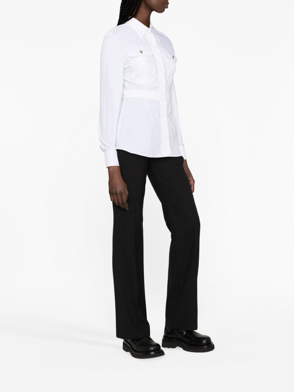 Alexander McQueen Shirts White 757216QAAAD9000 (Alexander McQUEEN / シャツ・ブラウス ) | Alexander McQUEEN (アレキサンダー・マックイーン)(3)