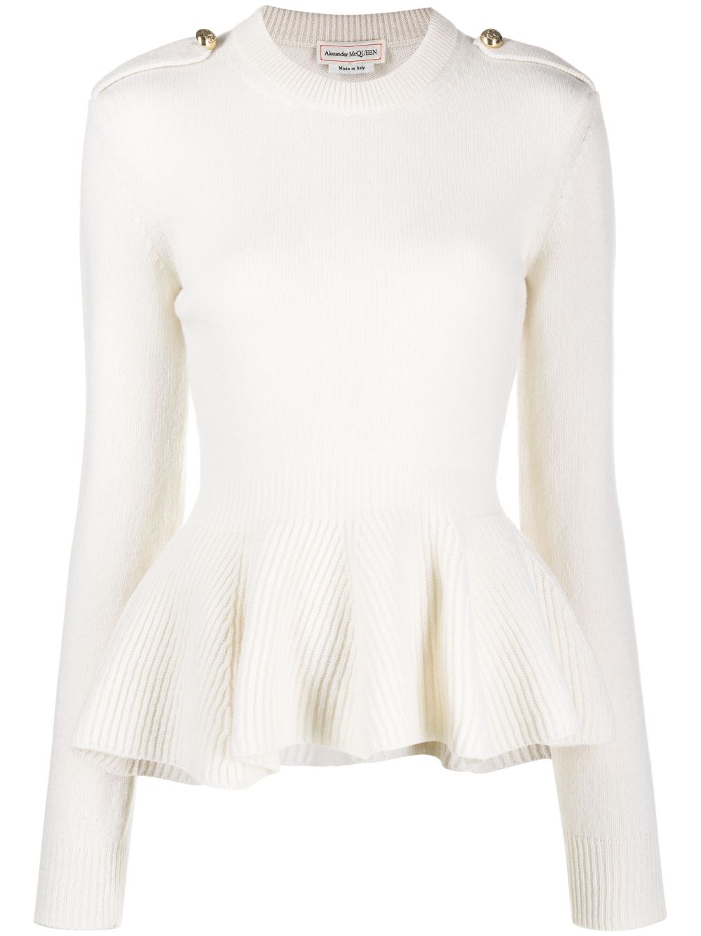 Alexander McQueen Sweaters White 758582Q1A6U9038 (Alexander McQUEEN / ニット・セーター・カーディガン ) | Alexander McQUEEN (アレキサンダー・マックイーン)