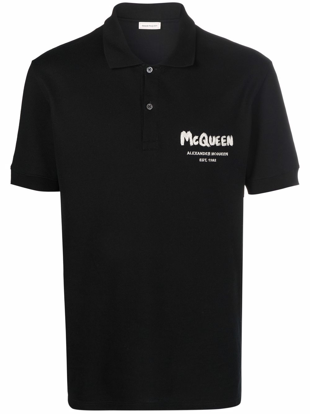 Alexander McQueen T-shirts and Polos Black 662551QRX331000 (Alexander McQUEEN / ポロシャツ ) | Alexander McQUEEN (アレキサンダー・マックイーン)