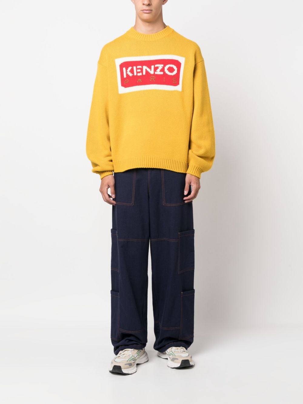 Kenzo Sweaters Yellow FD65PU4263LA40 (KENZO / ニット・セーター・カーディガン ) | KENZO (ケンゾー)(2)