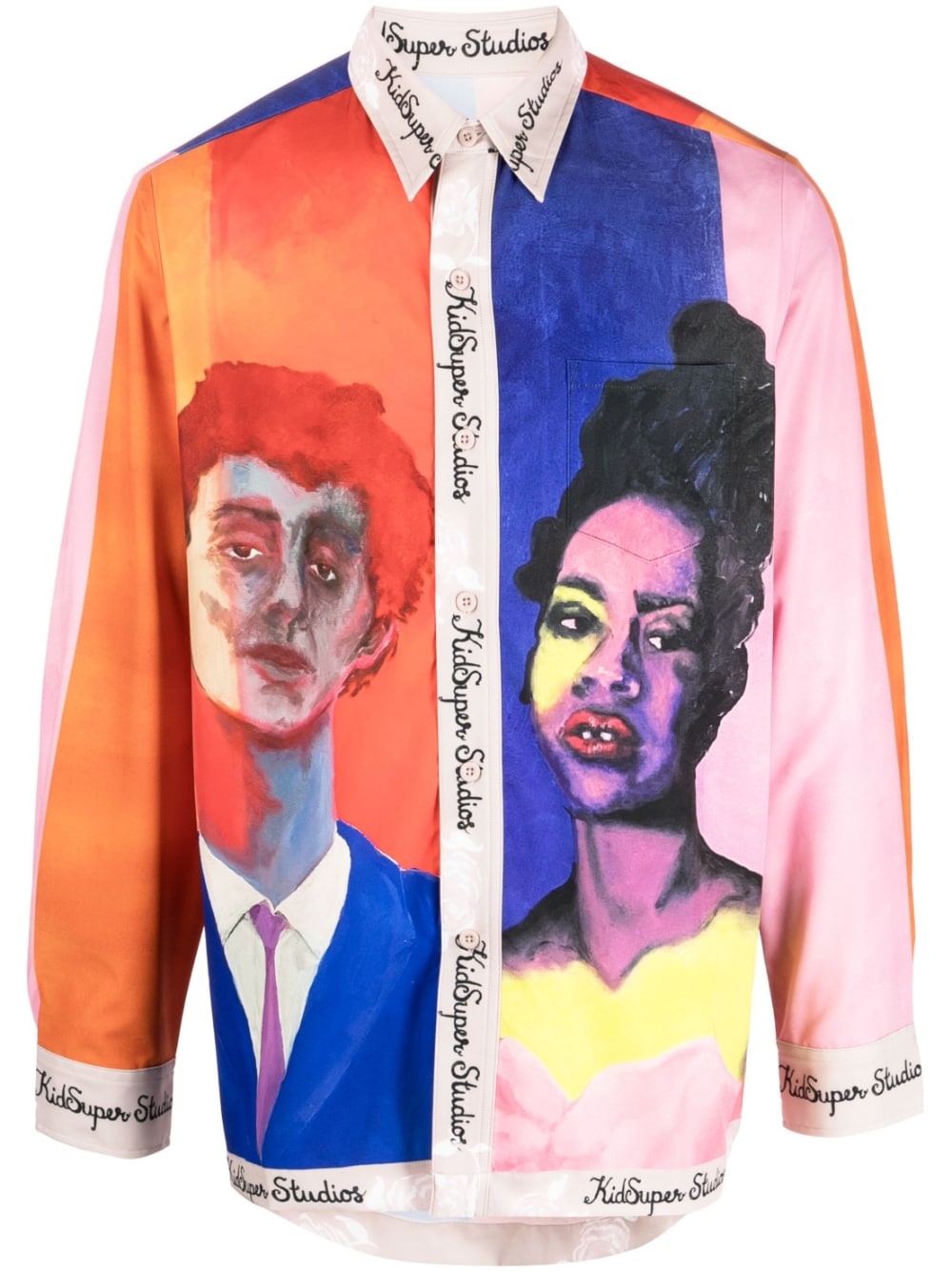 KIDSUPER Shirts MultiColour SS23LTP73ABOYGIRLPORTRAIT (KidSuper Studios / シャツ・ブラウス ) | KidSuper Studios (キッドスーパー ストゥディオス)