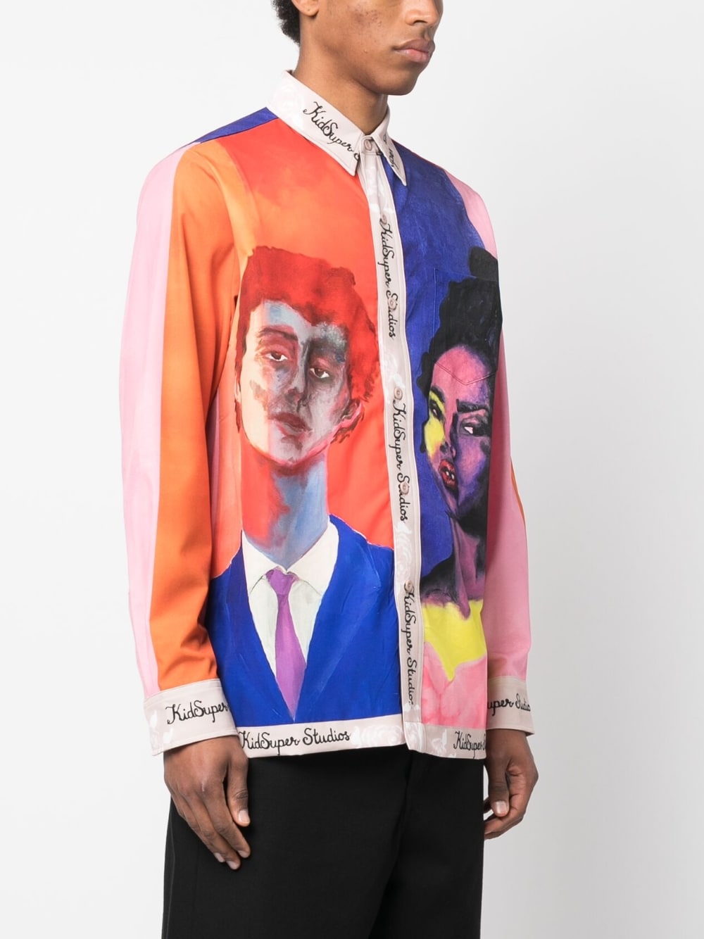 KIDSUPER Shirts MultiColour SS23LTP73ABOYGIRLPORTRAIT (KidSuper Studios / シャツ・ブラウス ) | KidSuper Studios (キッドスーパー ストゥディオス)(4)