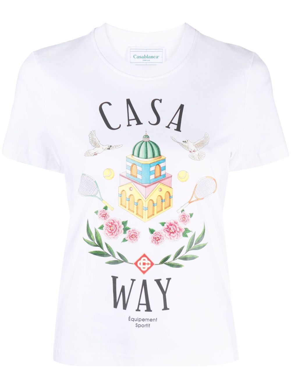 Casablanca T-shirts and Polos White WF23JTS02010CASAWAY (Casablanca / Tシャツ・カットソー ) | Casablanca (カサブランカ)