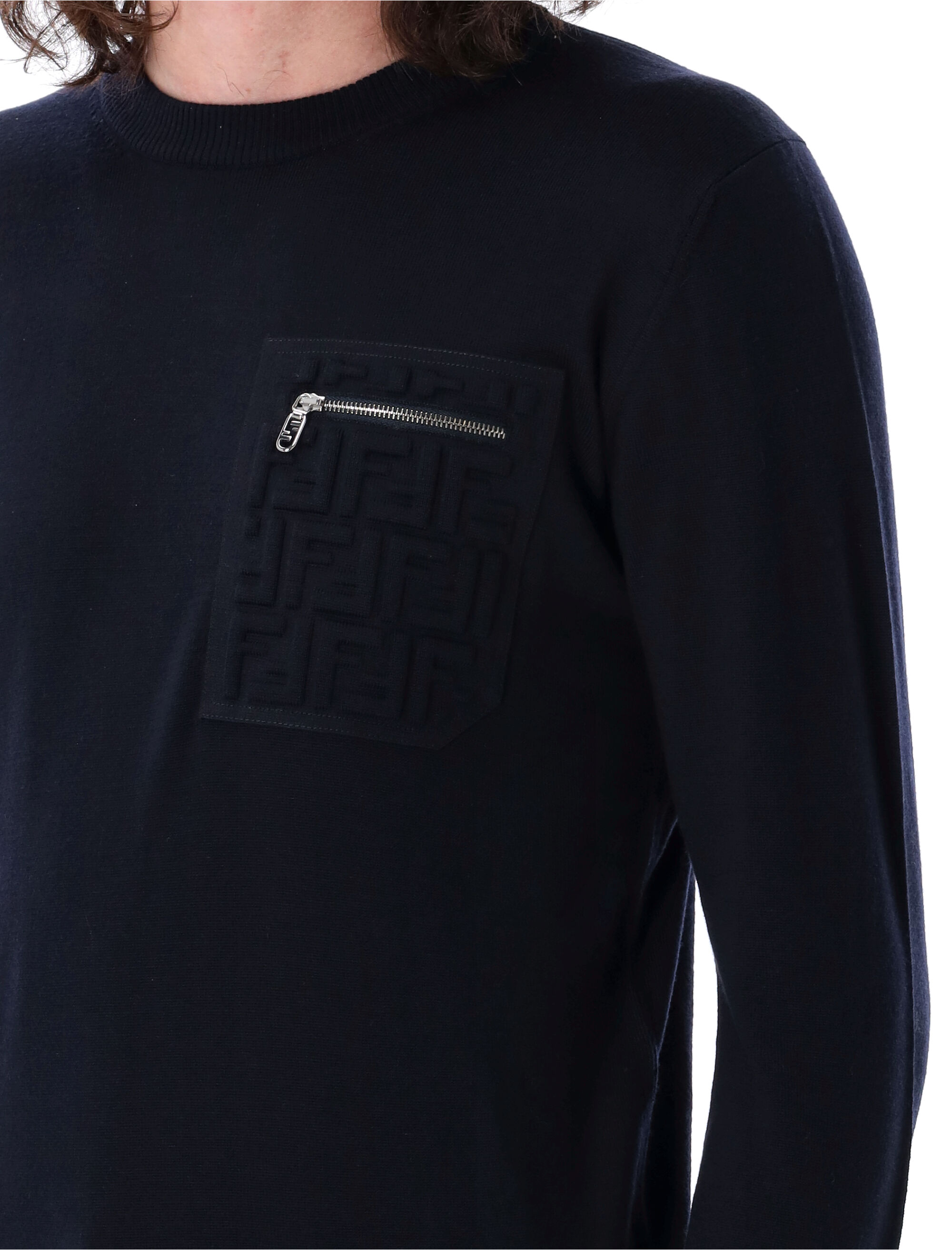 Fendi Sweaters Blue FZE035ATMOF0QG3 (FENDI / ニット・セーター・カーディガン ) | FENDI (フェンディ)(2)