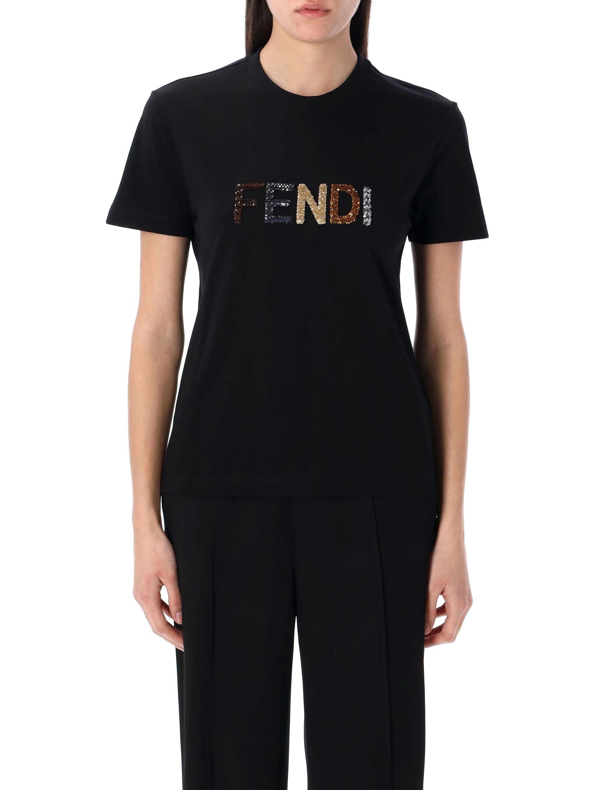 Fendi T-shirts and Polos Black FS7254AT2DF0GME (FENDI / Tシャツ・カットソー ) | FENDI (フェンディ)