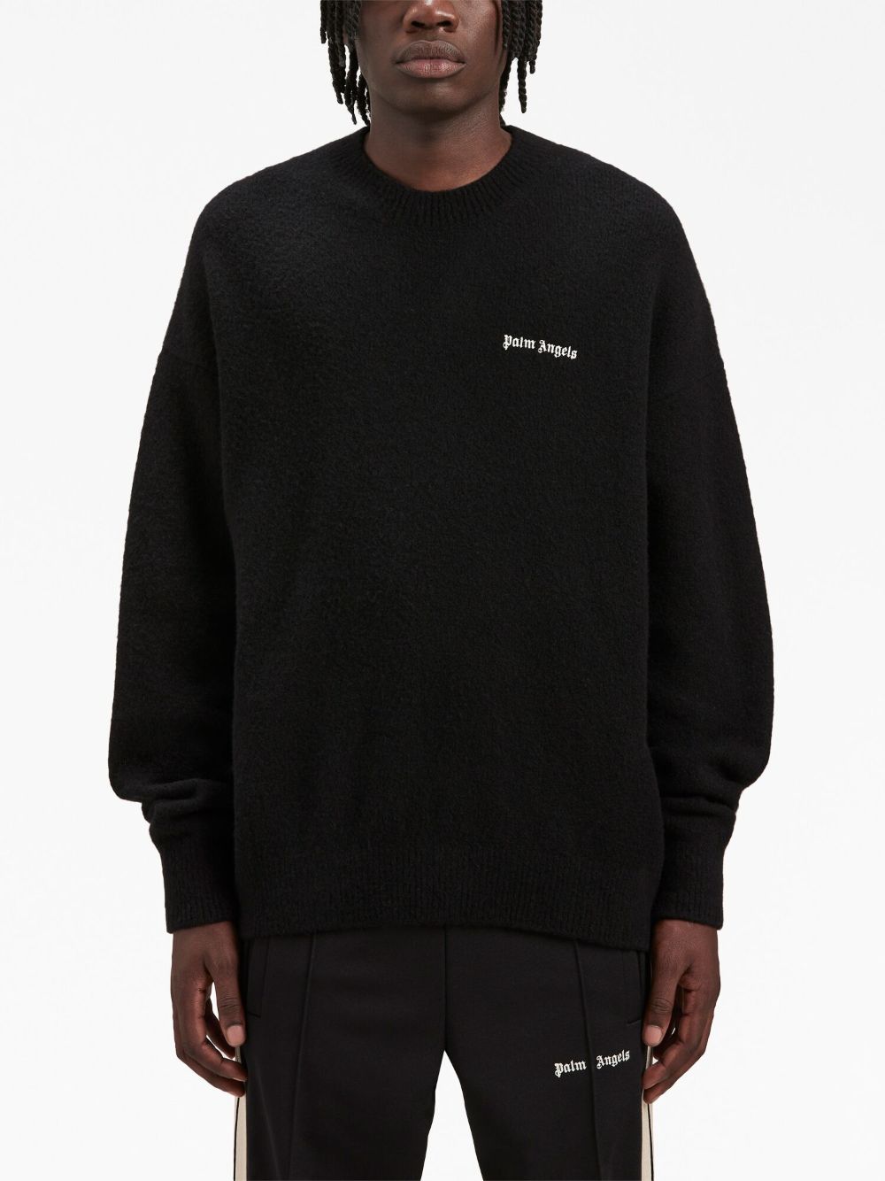 Palm Angels Sweaters Black PMHE054F23KNI0051001 (Palm Angels / ニット・セーター・カーディガン ) | Palm Angels (パームエンジェルス)(5)