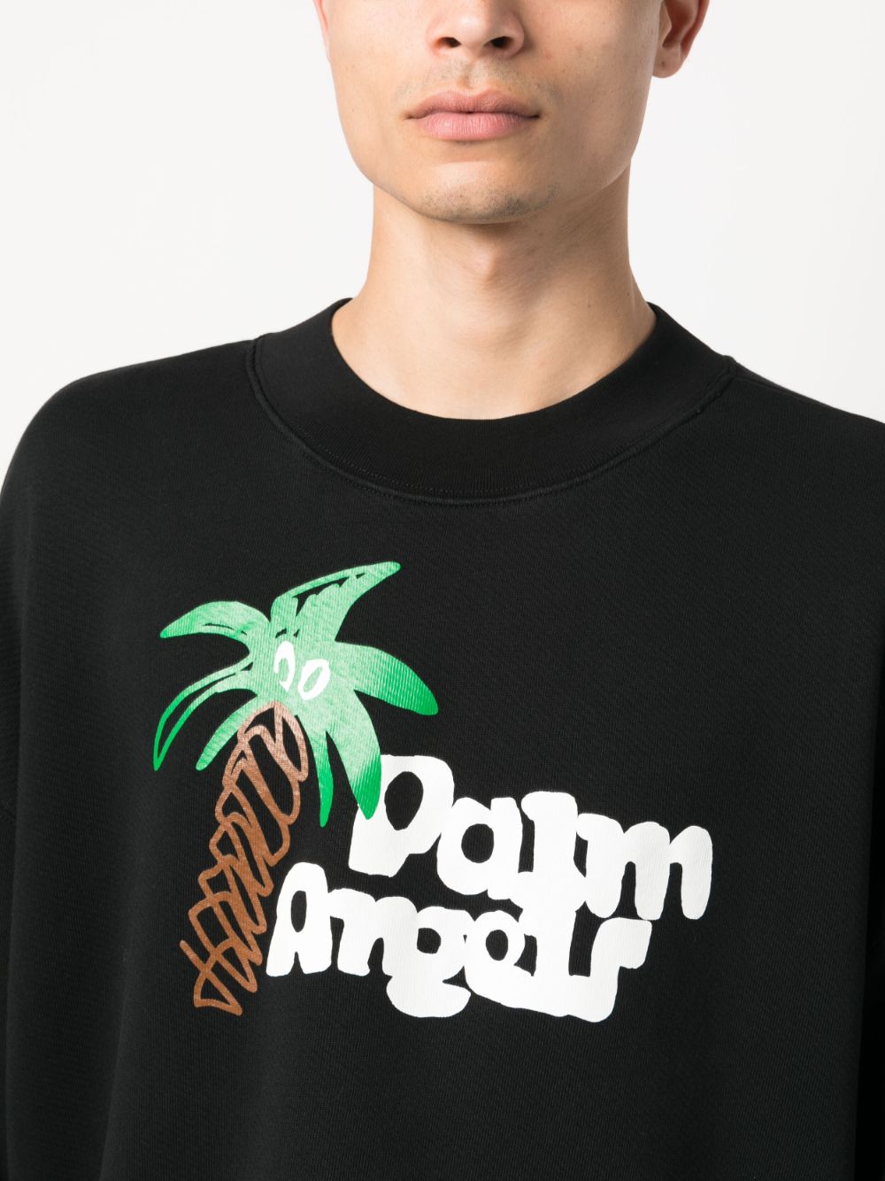 Palm Angels Sweaters Black PMBA026E23FLE0071001 (Palm Angels / スウェット・フーディー ) |  Palm Angels (パームエンジェルス)(3)