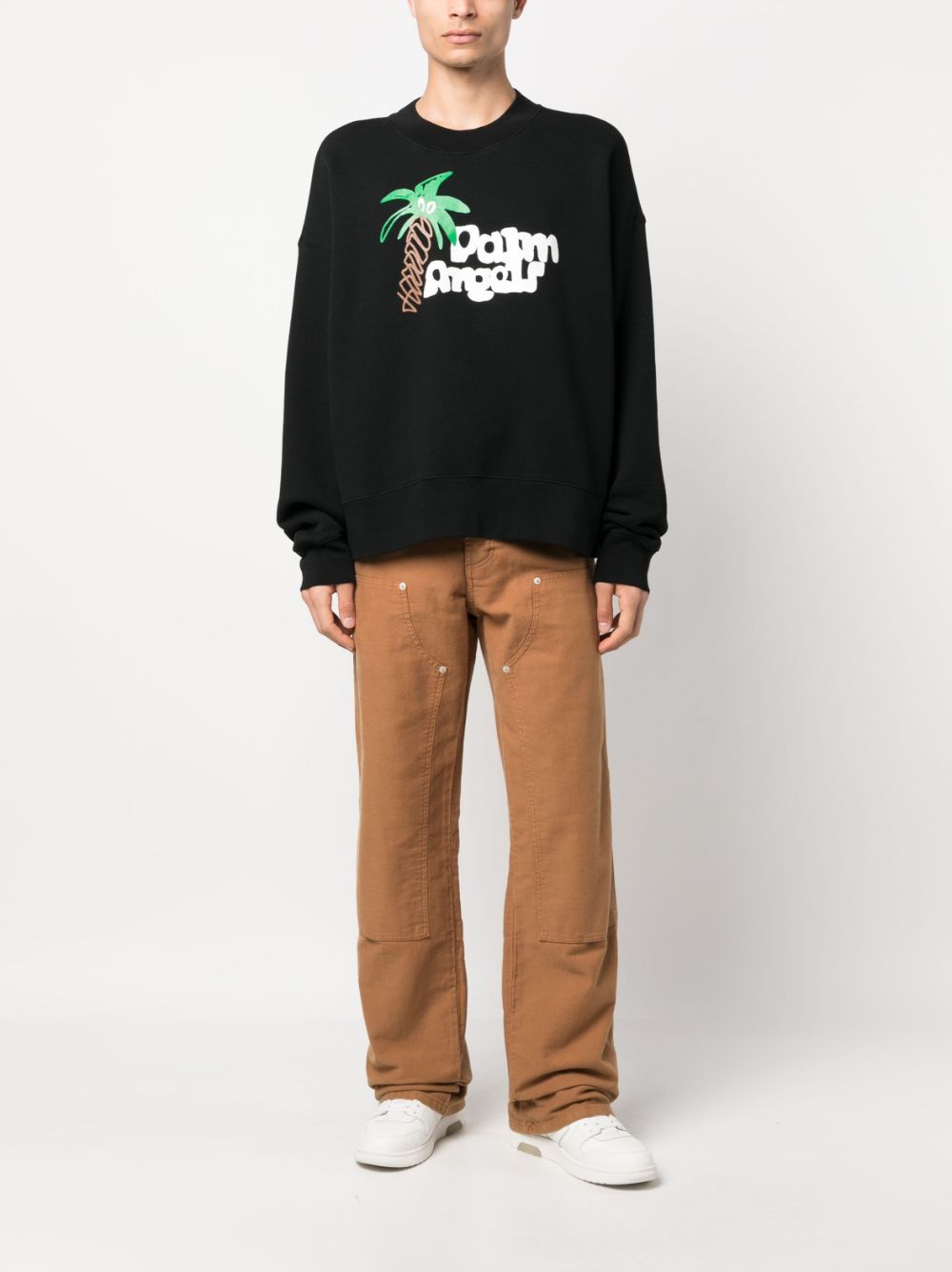 Palm Angels Sweaters Black PMBA026E23FLE0071001 (Palm Angels / スウェット・フーディー ) |  Palm Angels (パームエンジェルス)(4)