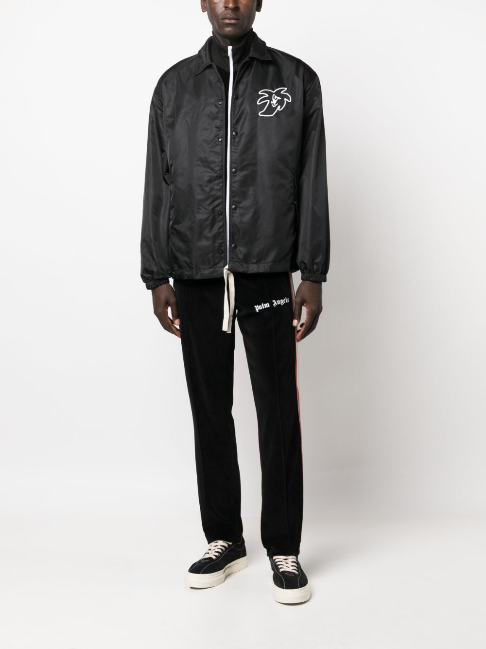 Palm Angels Jackets Black PMEM014E23FAB0011001 (Palm Angels / カジュアルジャケット ) | Palm Angels (パームエンジェルス)(2)