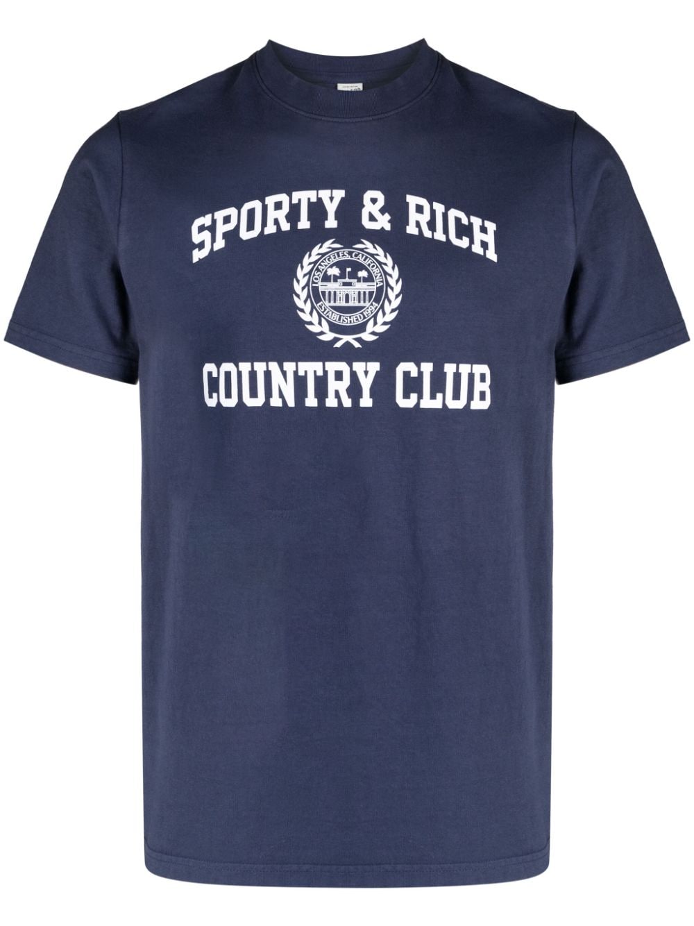 SPORTY & RICH T-shirts and Polos Blue TSAW2353NANAVY31 (Sporty & Rich / Tシャツ・カットソー ) | Sporty & Rich (スポーティアンドリッチ)