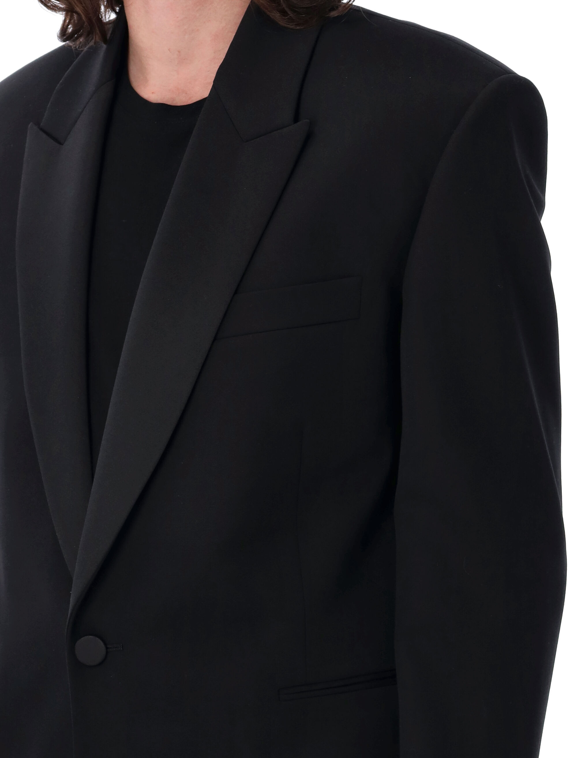 Saint Laurent Jackets Black 821985Y512W1000 (Saint Laurent / ブレザー・ジャケット ) | Saint Laurent (サンローラン)(2)