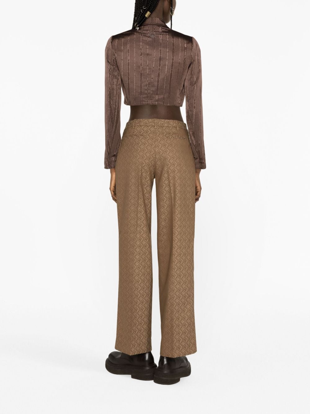 MARINE SERRE Trousers Beige WPA016CWOV0021BG60 (MARINE SERRE / パンツ ) | MARINE SERRE (マリーン セル)(1)