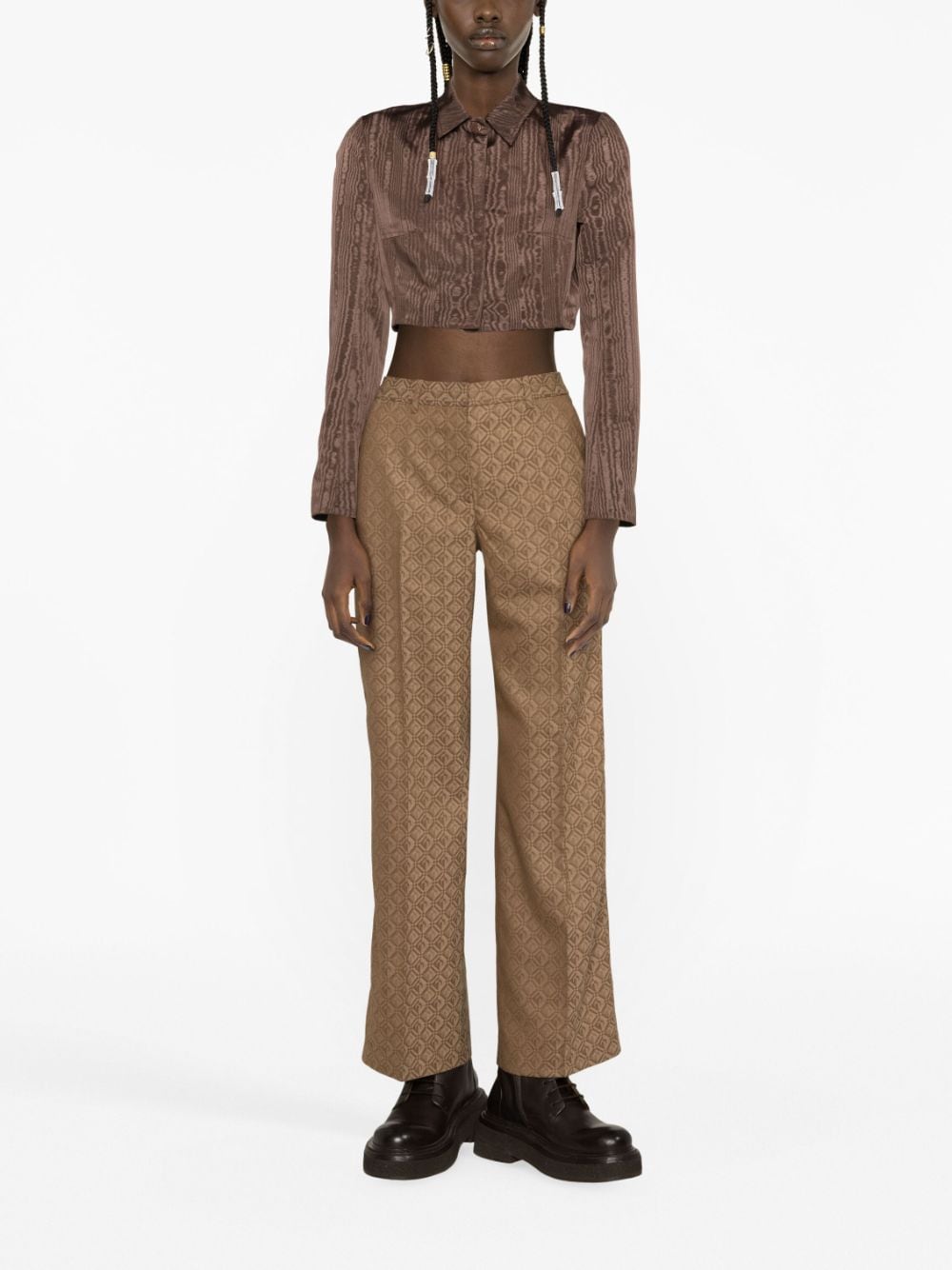 MARINE SERRE Trousers Beige WPA016CWOV0021BG60 (MARINE SERRE / パンツ ) | MARINE SERRE (マリーン セル)(2)