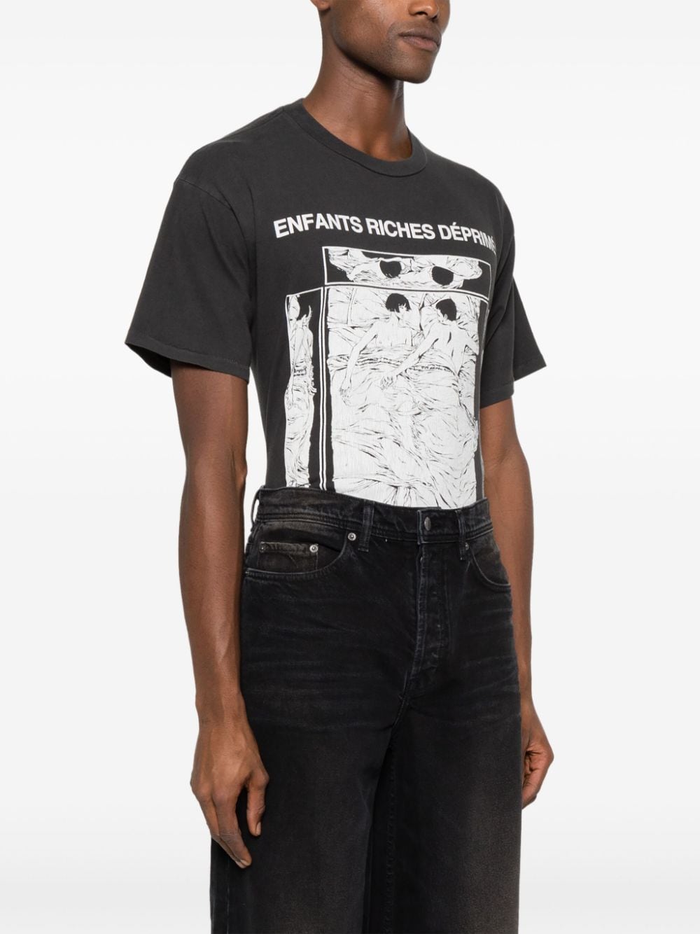 Enfants Riches Deprimes T-shirts and Polos Black 010715FADEDBLACKWHITE (ENFANTS RICHES DÉPRIMÉS / Tシャツ・カットソー ) | ENFANTS RICHES DÉPRIMÉS (アンファン リッシュ デプリメ)(1)