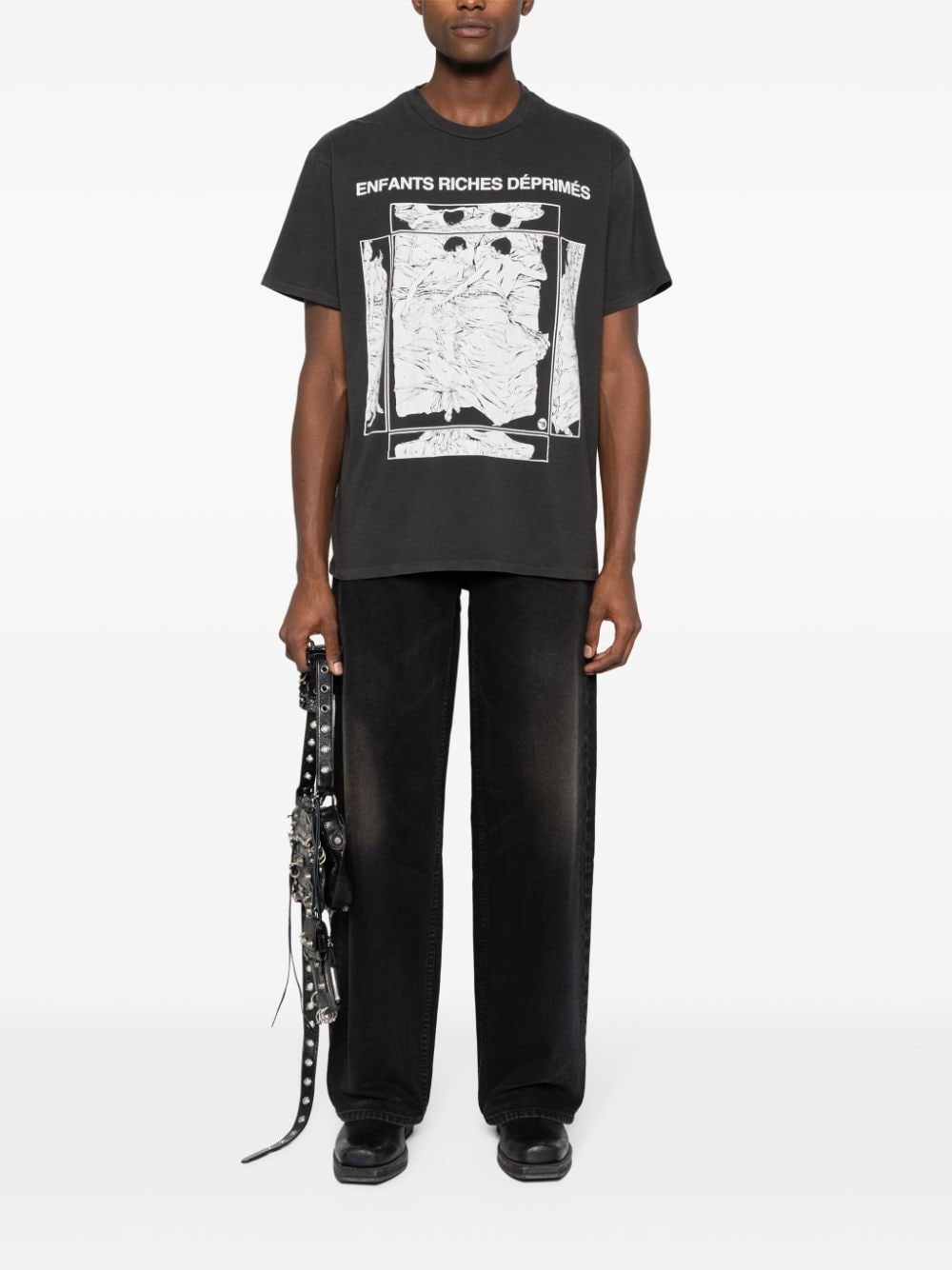 Enfants Riches Deprimes T-shirts and Polos Black 010715FADEDBLACKWHITE (ENFANTS RICHES DÉPRIMÉS / Tシャツ・カットソー ) | ENFANTS RICHES DÉPRIMÉS (アンファン リッシュ デプリメ)(2)