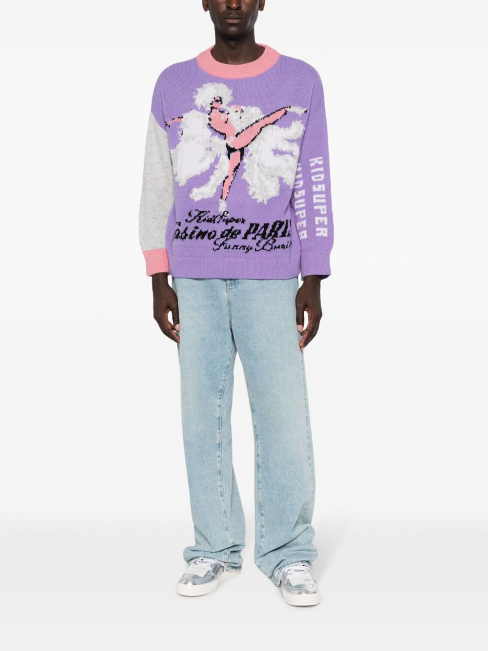 KIDSUPER Sweaters Purple AW23SW08PURPLE (KidSuper Studios / ニット・セーター・カーディガン ) | KidSuper Studios (キッドスーパー ストゥディオス)(1)