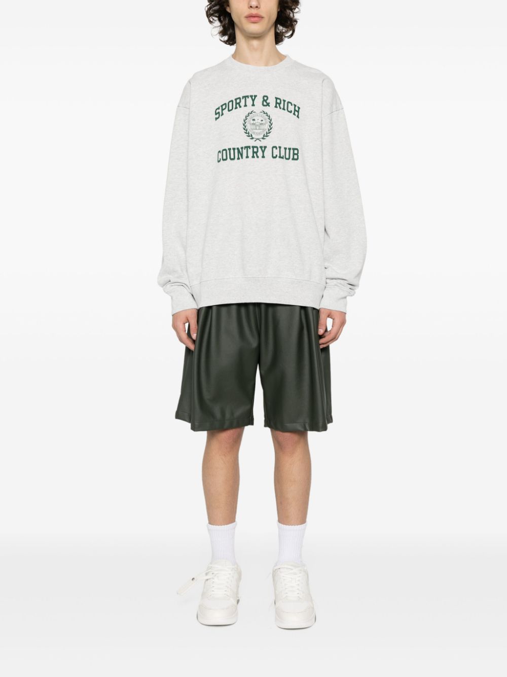 SPORTY & RICH Sweaters Grey CRAW2319HGHEATHERGRAY19 (Sporty & Rich / スウェット・フーディー ) | Sporty & Rich (スポーティアンドリッチ)(1)