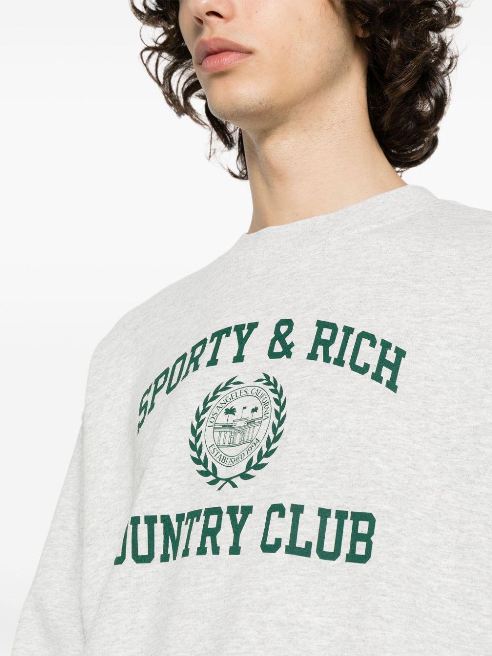SPORTY & RICH Sweaters Grey CRAW2319HGHEATHERGRAY19 (Sporty & Rich / スウェット・フーディー ) | Sporty & Rich (スポーティアンドリッチ)(2)