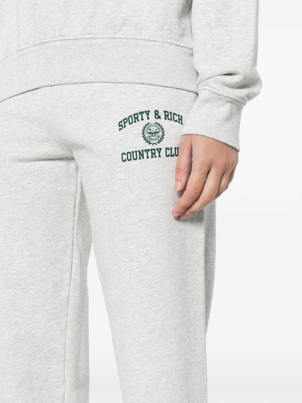 SPORTY & RICH Trousers Grey SWAW2312HGHEATHERGRAY19 (Sporty & Rich / パンツ ) | Sporty & Rich (スポーティアンドリッチ)(2)