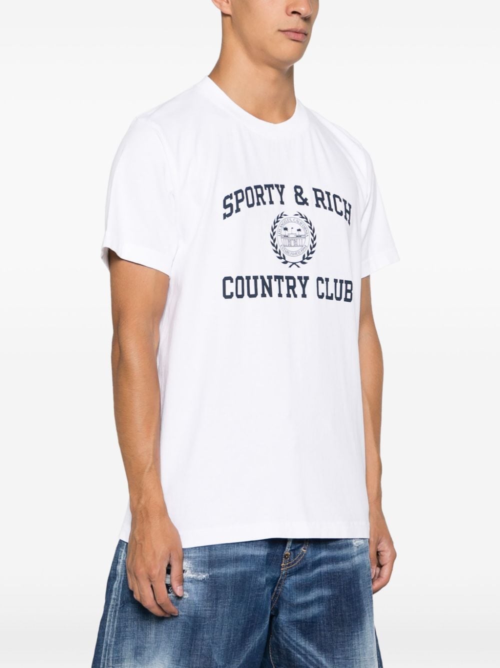 SPORTY & RICH T-shirts and Polos White TSAW2382WHWHITE48 (Sporty & Rich / Tシャツ・カットソー ) | Sporty & Rich (スポーティアンドリッチ)(2)