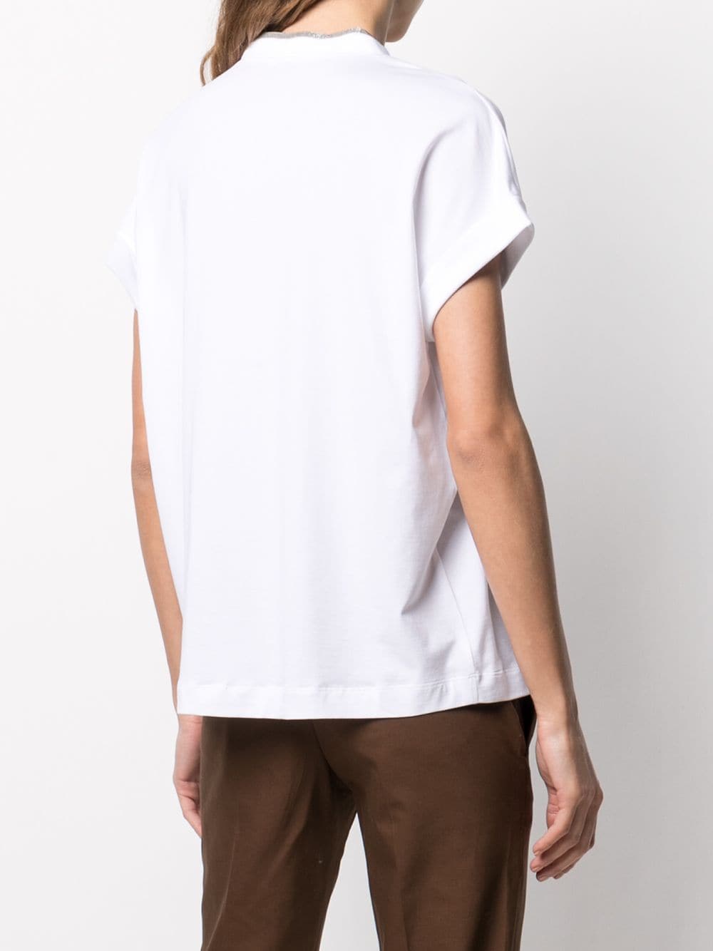 Brunello Cucinelli T-shirts and Polos White M0T18BD222C159 (Brunello Cucinelli / Tシャツ・カットソー ) | Brunello Cucinelli (ブルネロ・クチネリ)(3)