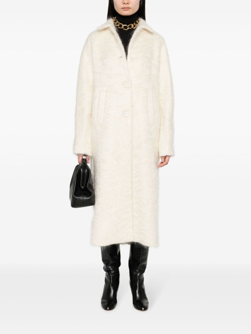Semicouture Coats White S3WV02MANONA231 (SEMICOUTURE / レザー&ファージャケット・コート ) | SEMICOUTURE (セミクチュール)(1)