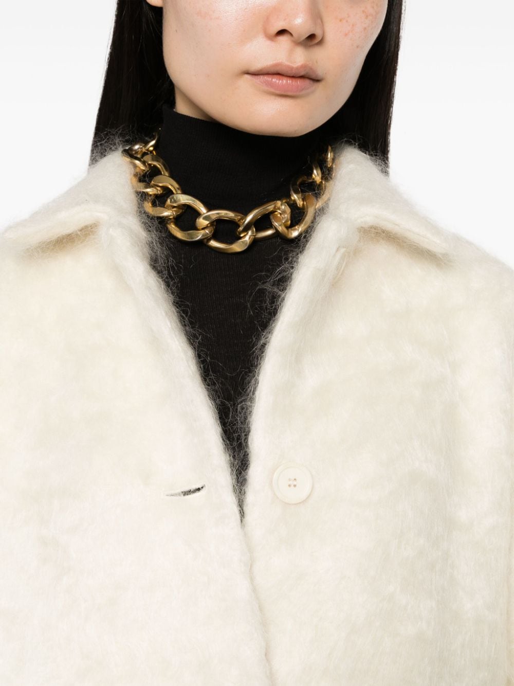 Semicouture Coats White S3WV02MANONA231 (SEMICOUTURE / レザー&ファージャケット・コート ) | SEMICOUTURE (セミクチュール)(2)