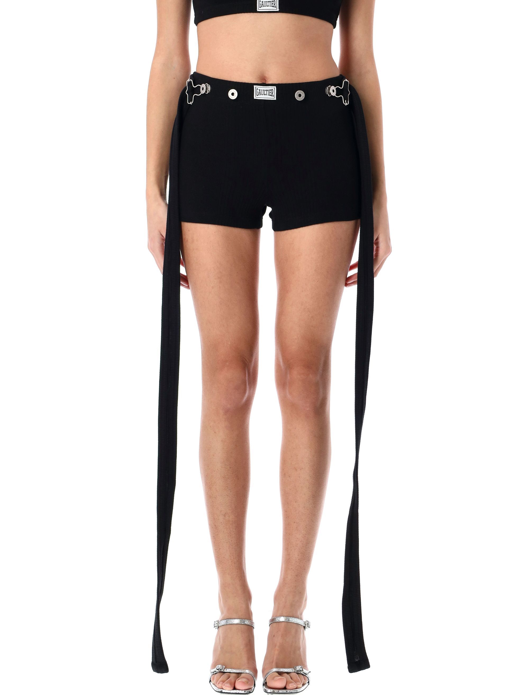 JEAN PAUL GAULTIER Shorts Black SH039PJ05400 (Jean Paul GAULTIER / ショートパンツ ) | Jean Paul GAULTIER (ジャンポール ゴルチエ)