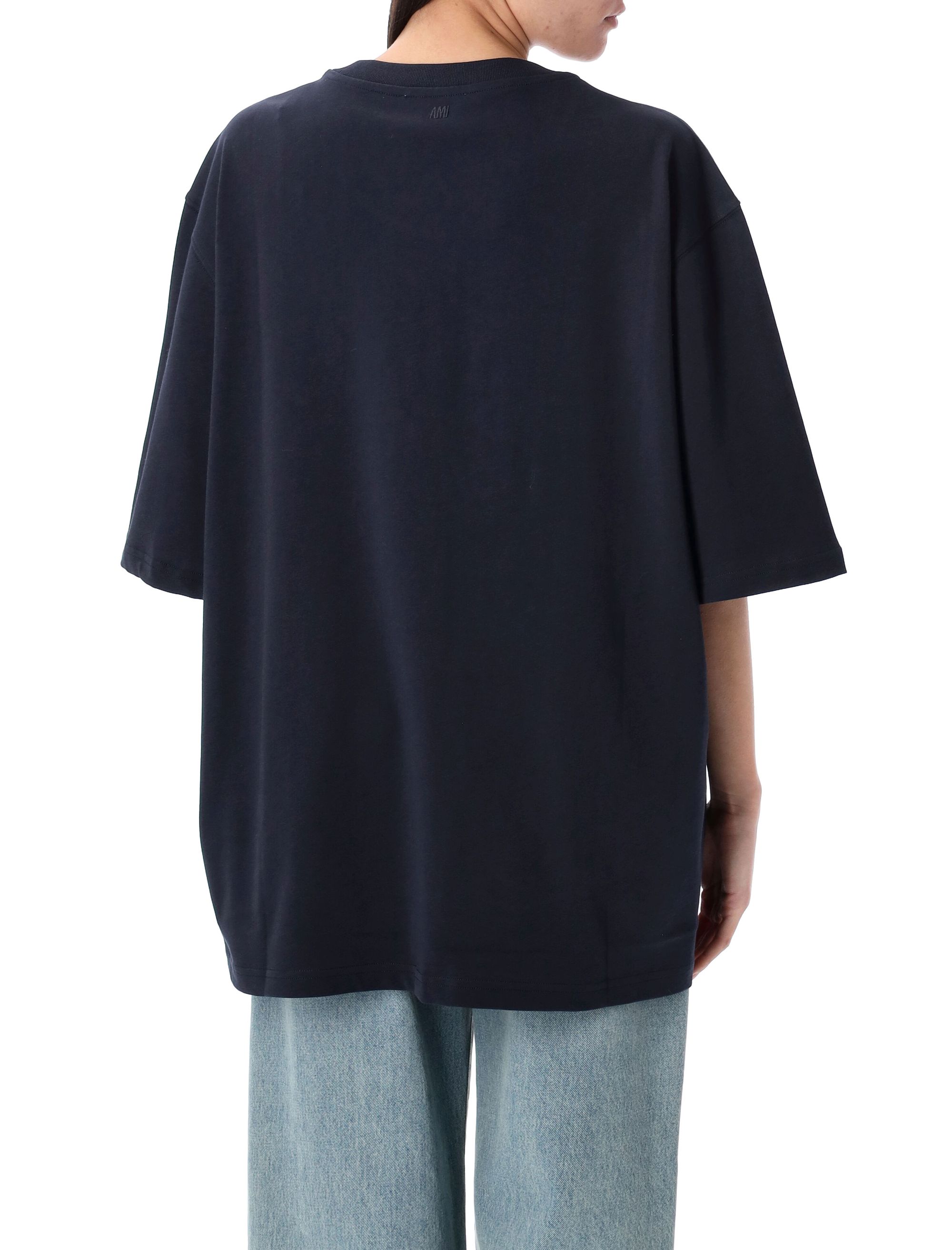 Ami Paris T-shirts and Polos Blue UTS075726W4011 (AMI Paris / Tシャツ・カットソー ) | AMI Paris (アミパリス)(1)