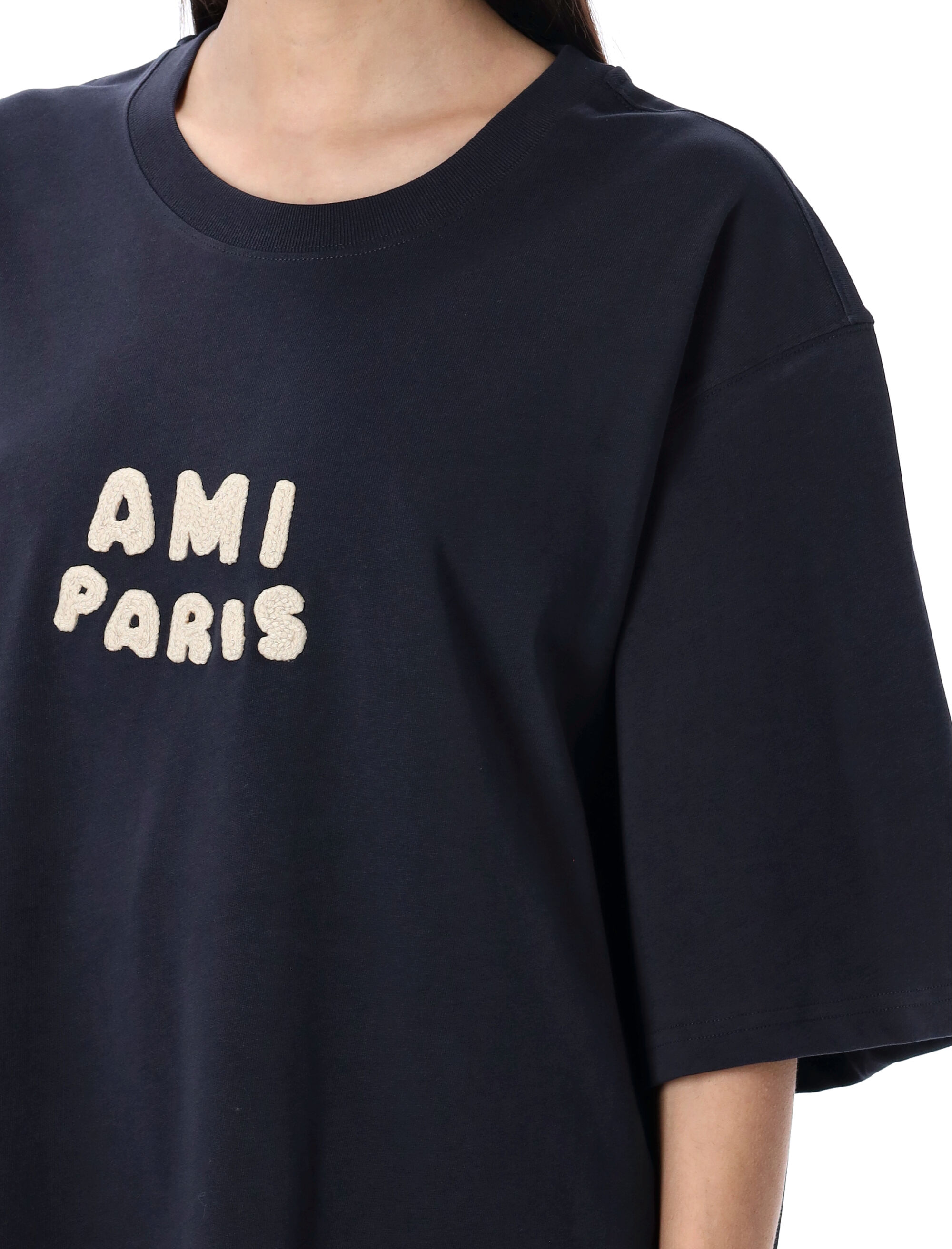 Ami Paris T-shirts and Polos Blue UTS075726W4011 (AMI Paris / Tシャツ・カットソー ) | AMI Paris (アミパリス)(2)
