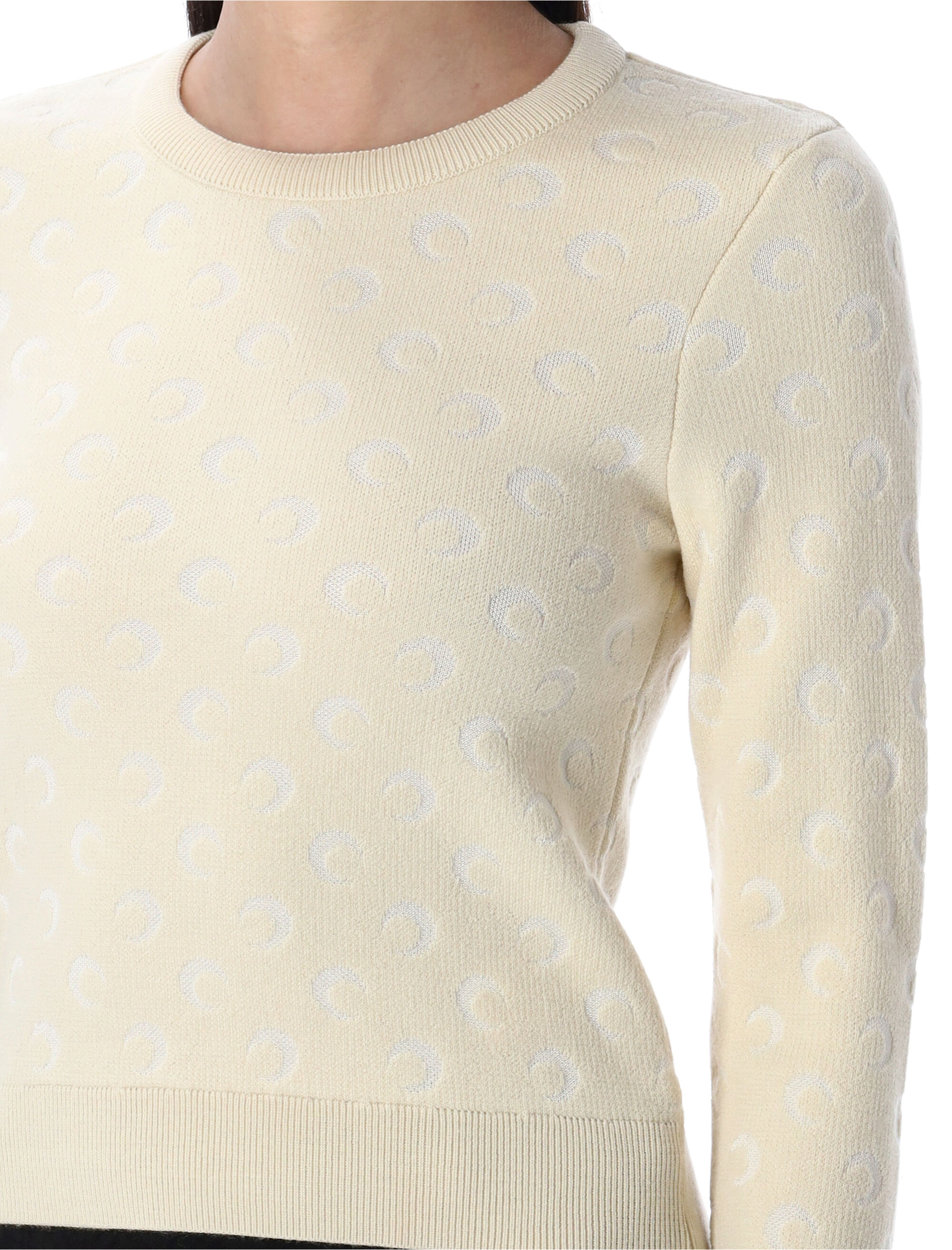 MARINE SERRE Sweaters Beige WTK014ACKNI0530WH20 (MARINE SERRE / ニット・セーター・カーディガン ) | MARINE SERRE (マリーン セル)(2)