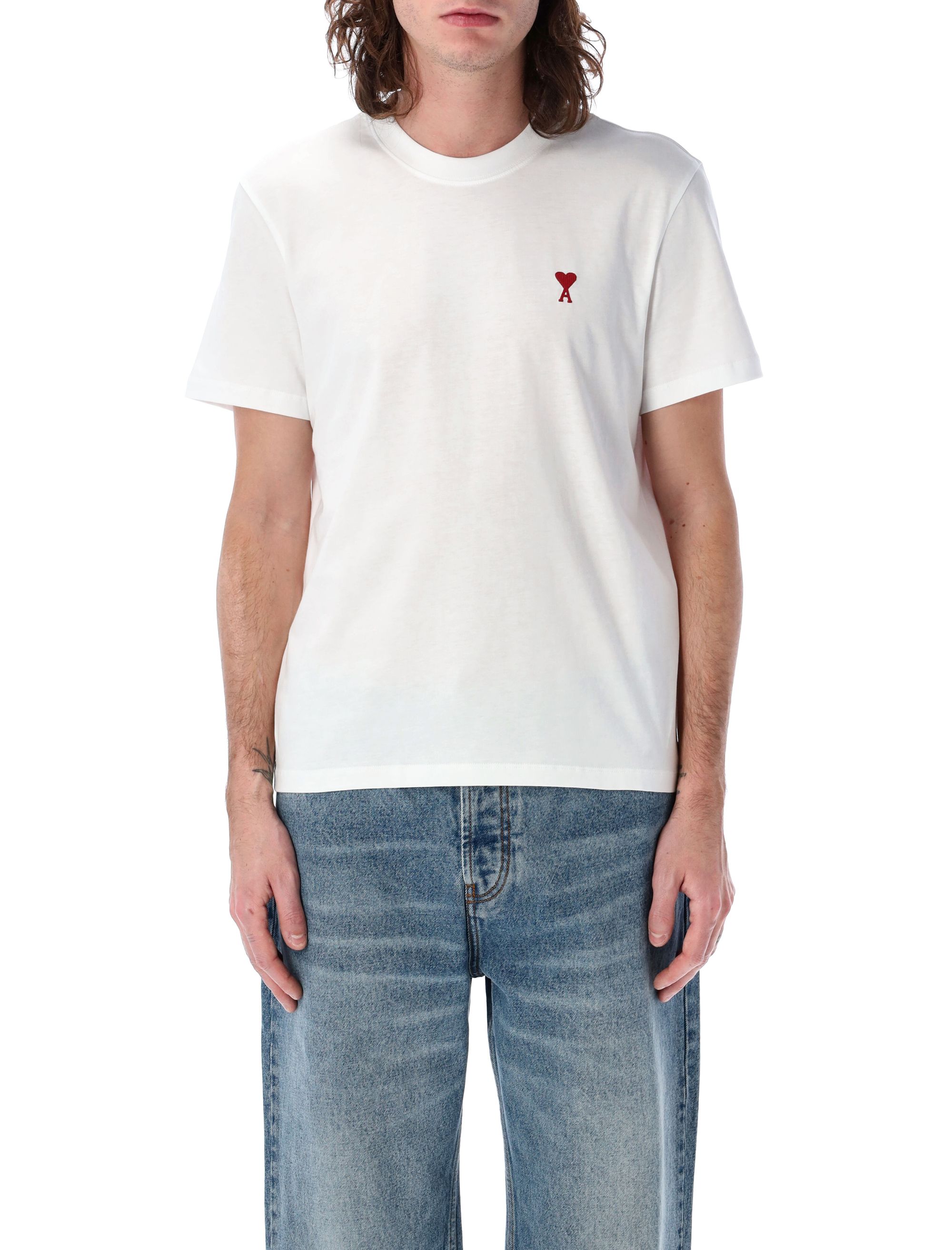 Ami Paris T-shirts and Polos White BFUTS035724724100 (AMI Paris / Tシャツ・カットソー ) | AMI Paris (アミパリス)
