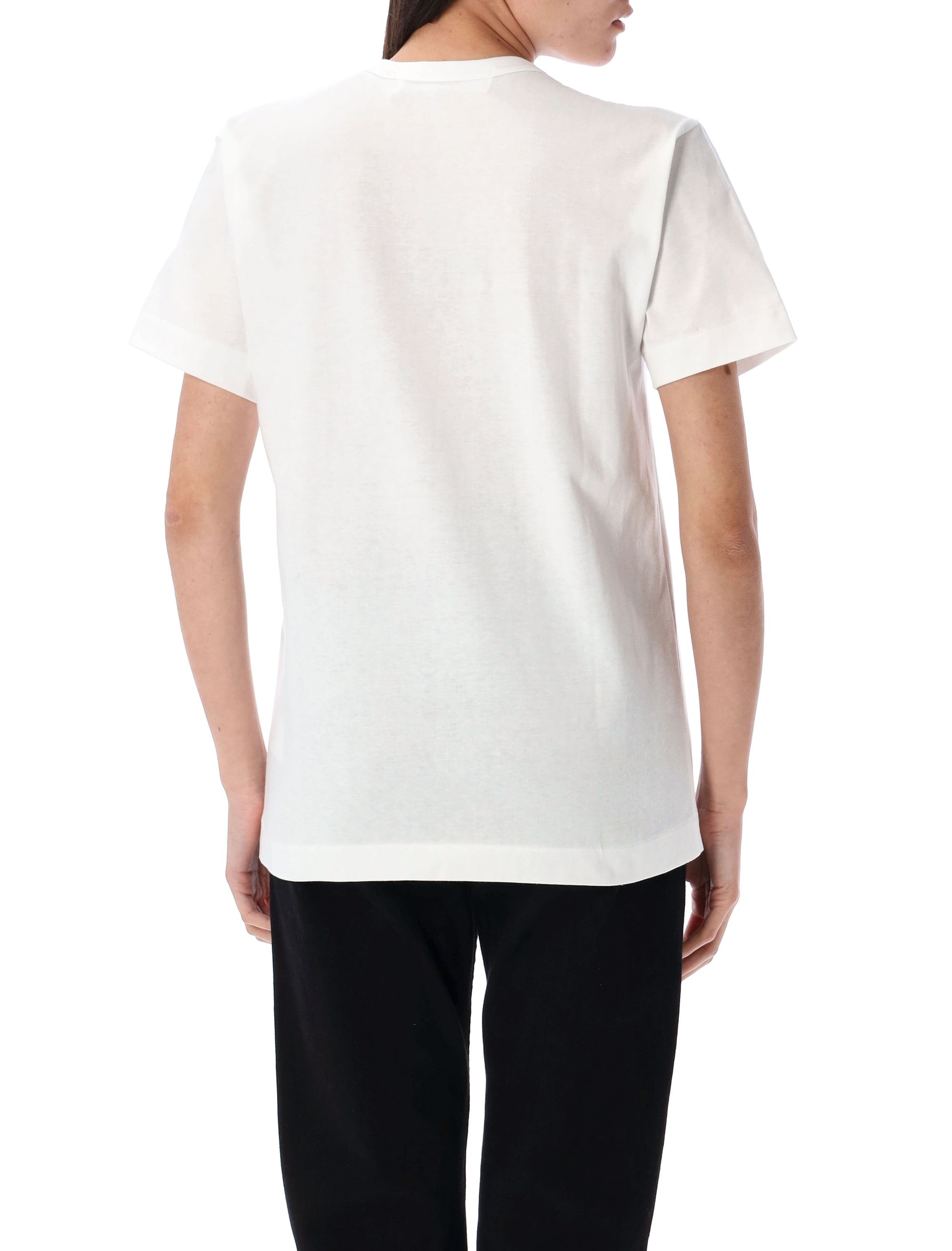 COMME DES GARCONS PLAY T-shirts and Polos White AXT8010511 (PLAY Comme Des Garçons / Tシャツ・カットソー ) | PLAY Comme Des Garçons (プレイ コムデギャルソン)(1)
