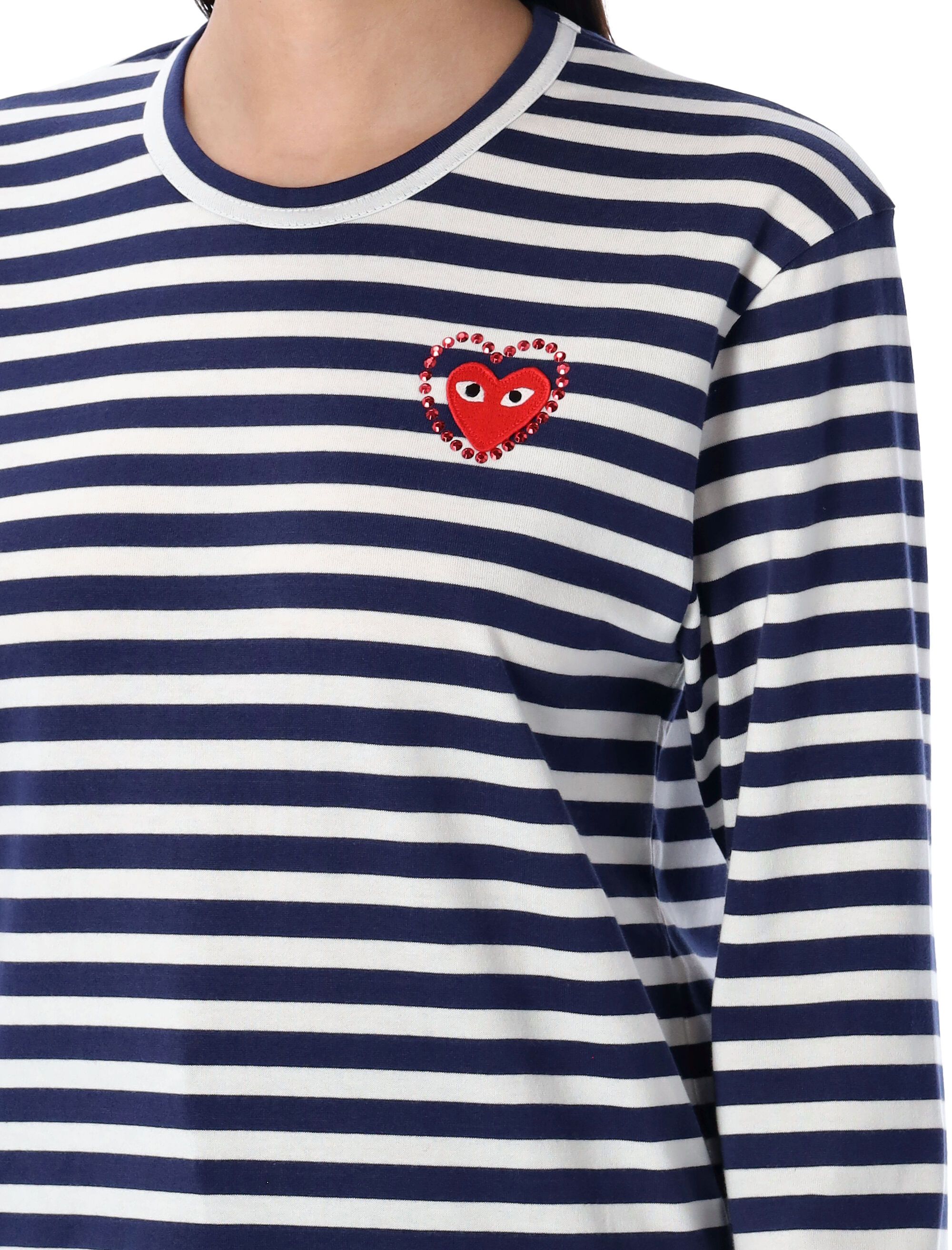 COMME DES GARCONS PLAY T-shirts and Polos Blue AXT8060511 (PLAY Comme Des Garçons / Tシャツ・カットソー ) | PLAY Comme Des Garçons (プレイ コムデギャルソン)(2)